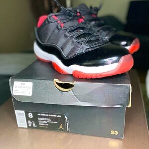 Jordan 11 Retro Bred Low Size 8 2015